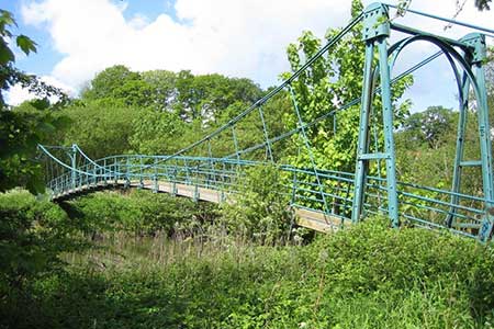 Low Hutton suspension bridge