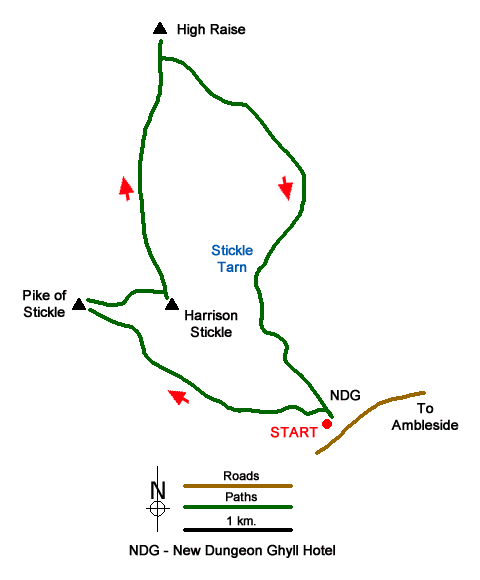 Walk 1736 Route Map